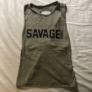Savage Barbell Tank Top